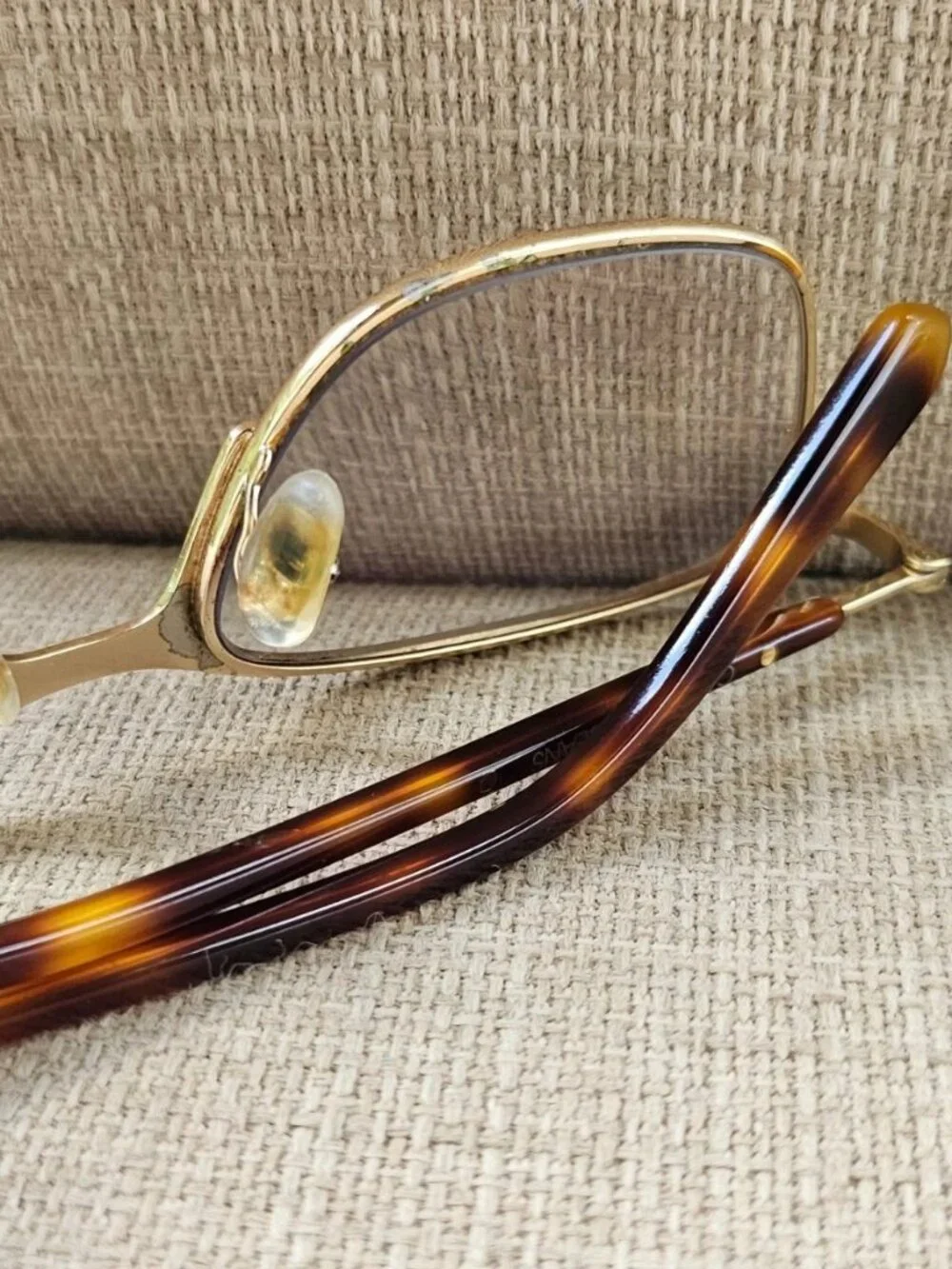 Calvin Klein Jeans Eyeglasses Frame Unisex Brown/Gold Tone Eyewear CKJ19312